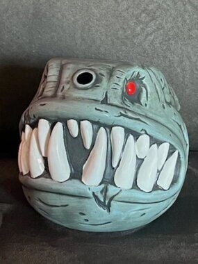 Stowaway Zombie Fish Tiki Mug Tiki Farm Flounder Gray